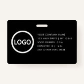 従業員IDカードモダンミニマリスト会社バッジ バッジ (裏面)