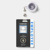 従業員IDバッジ バッジ (正面（伸縮クリップ）)