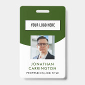 従業員IDフォトロゴバッジ バッジ (正面)