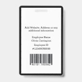 従業員IDフォトロゴ名バッジ バッジ (裏面)