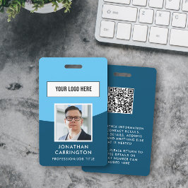 従業員IDフォトロゴQRコードバッジ バッジ