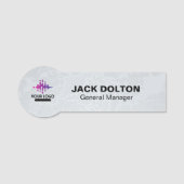 従業員IDロゴ名タグ 名札 (正面)