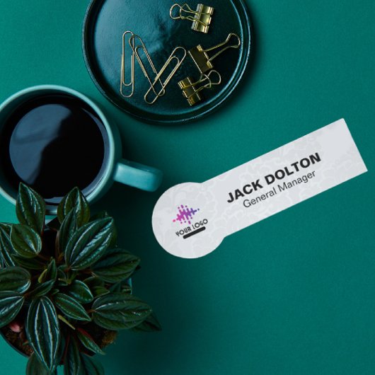 従業員IDロゴ名タグ 名札