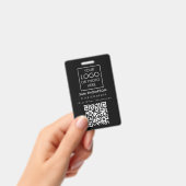 従業員ID写真会社セキュリティバッジQRコード バッジ (手持ち)