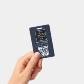 従業員ID写真会社セキュリティバッジQRコード バッジ (手持ち)