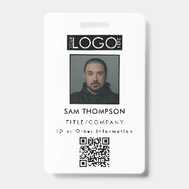 従業員ID写真会社セキュリティバッジQRコード バッジ