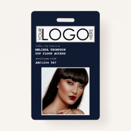 従業員ID写真会社ID青 バッジ