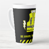 従業員Magの健康および安全ギフト カフェラテマグ (左アングル)