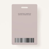 従業員Photo ID会社セキュリティバッジ バッジ (裏面)