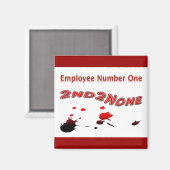 従業員Thank You従業員番号1 マグネット (正面/裏面)