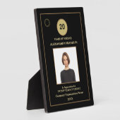 従業員Years Of Serviceフォトロゴ金ゴールド賞 フォトプラーク (側面)