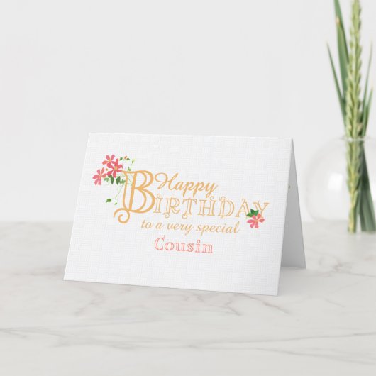 従甥の誕生日 クレマチスの花のカード シーズンカード (正面)