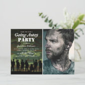 従軍兵遠くに迷彩画 |お別れ写真 招待状 (スタンド正面)