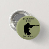 従軍勤務中デザイン丸ボタン 缶バッジ (正面&裏面)