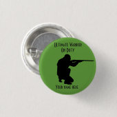 従軍勤務中デザイン丸ボタン 缶バッジ (正面&裏面)