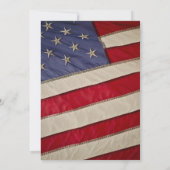 従軍国遠くに国旗 招待状 (裏面)