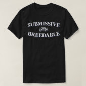 従順でbreedable  tシャツ (デザイン正面)