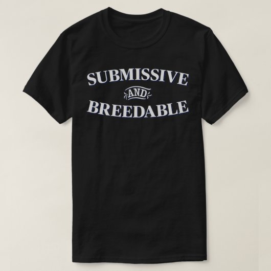 従順でbreedable  tシャツ (デザイン正面)