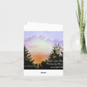 従順なすずめのメッセージカード カード (裏面)