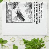 従順の仕事の蜜蜂ヘンリー五世シェークスピア キッチンタオル (折り畳み)