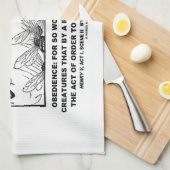 従順の仕事の蜜蜂ヘンリー五世シェークスピア キッチンタオル (四つ折り)