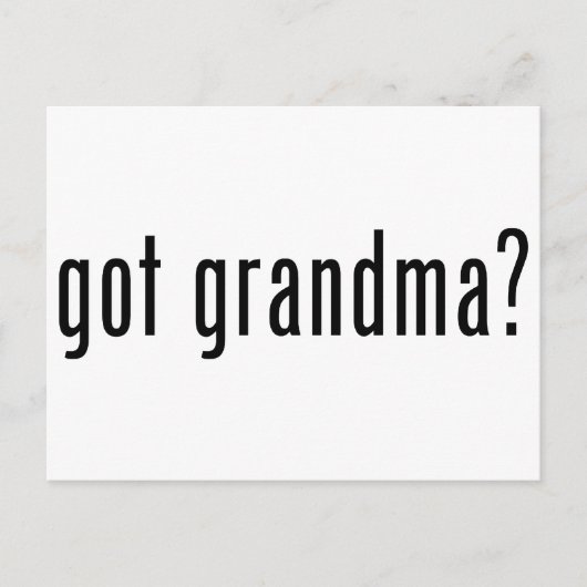 得おばあちゃん? ポストカード (正面)