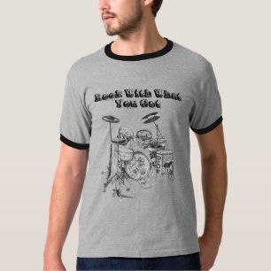得たものをのドラム、石 Tシャツ