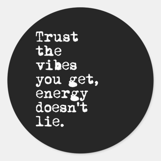 得た雰囲気を信じて ラウンドシール (正面)