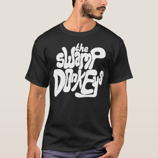 得て下さい圧倒される-新しいデザイン(白いロゴ) Tシャツ (正面)