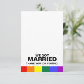 ~得に結婚した感謝来する サンキューカード (スタンド正面)