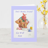 得ます健康なカードをまねないで下さい カード (黄色い花)