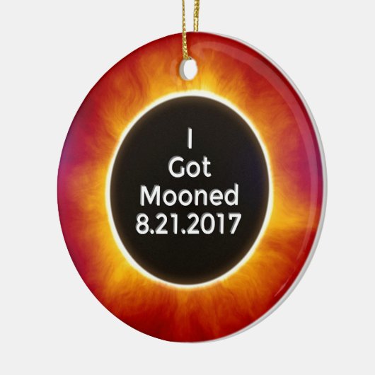 得られたアメリカの日食によっては威厳があるな21 2017.jがうろつきました セラミックオーナメント (左)