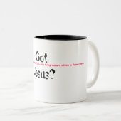 得られたイエス・キリストか。 コップ ツートーンマグカップ (正面右)