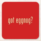 得られたエッグノッグか。 スクエアペーパーコースター (正面)