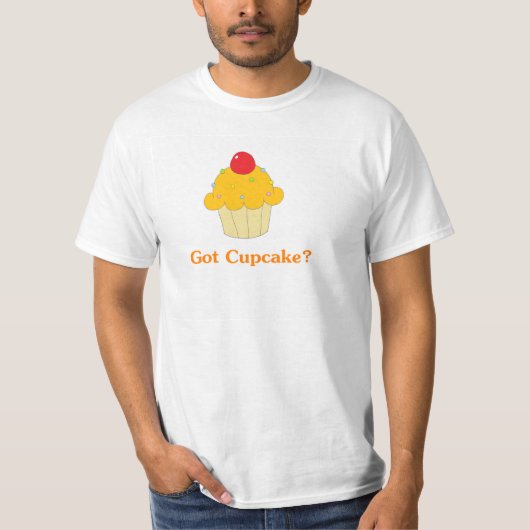 得られたカップケーキのオレンジ Tシャツ (正面)