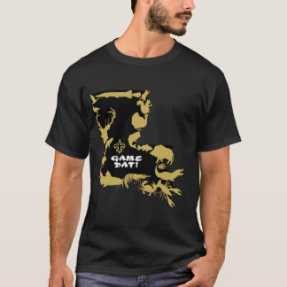 得られたゲームの黒および金ゴールド Tシャツ