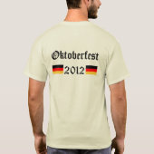 得られたシュニッツェルか。 オクトーバーフェスト2012年 Tシャツ (裏面)