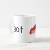 得られたステーキか肉またはビーフか。 コーヒーマグカップ (正面左)