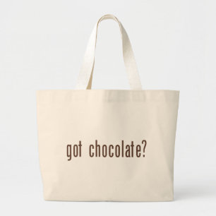 得られたチョコレートか。 ラージトートバッグ