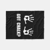 得られたチョーク フリースブランケット (正面(横))