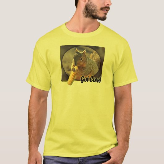 得られたトウモロコシか。 Tシャツ (正面)