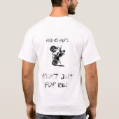 得られたハイチェアか。 Tシャツ (裏面)