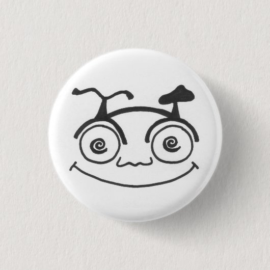 得られたバイクか。 頭脳のバイク 缶バッジ (正面)