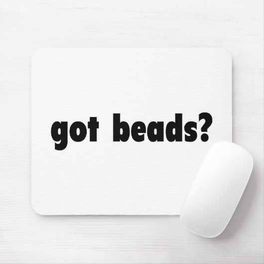 得られたビーズ マウスパッド (マウス)