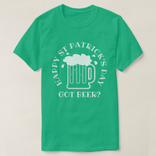 得られたビールか。 おもしろいなケリー緑のセントパトリック日のワイシ Tシャツ