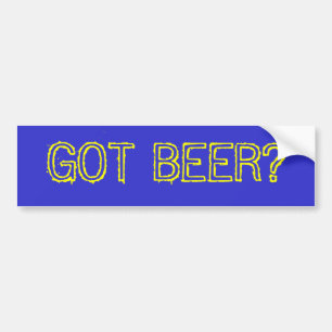 得られたビールか。 バンパーステッカー