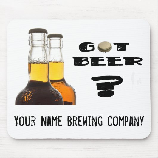 得られたビールか。 U醸造物or Brewing Company マウスパッド (正面)