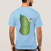 得られたピクルスか。 Pickleballの人のワイシャツ Tシャツ (裏面)