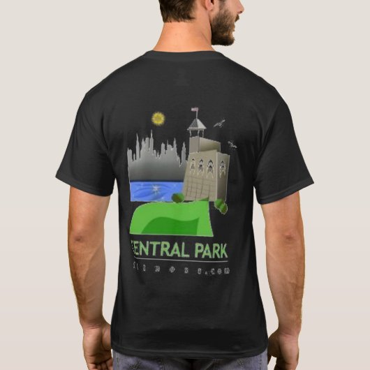 得られたフィットネスか。 公園の夜 Tシャツ (裏面)