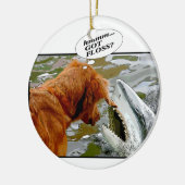 得られたフロスか。 オーナメント-犬/鮫 セラミックオーナメント (左)